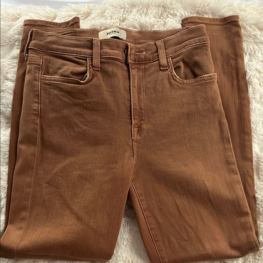 Baldwin Brown Straight Leg Corduroy Jeans